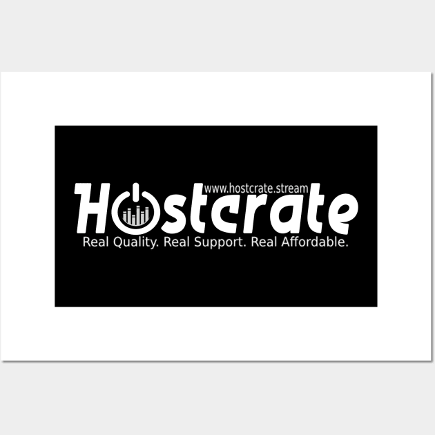 Hostcrate Brand Merch Dark Wall Art by Hostcrate